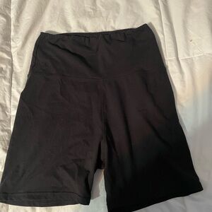 Women's Black High-Waisted Shorts